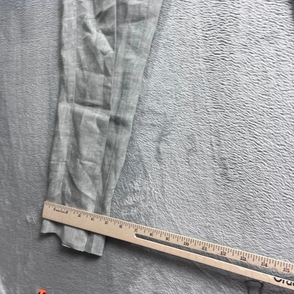 J.Crew Bowery Slim Baird McNutt Irish Linen Dress Pants Light Gray Mens 31x32